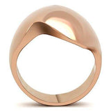 GL160 - IP Rose Gold(Ion Plating) Brass Ring with No Stone - Alamode - Flyclothing LLC