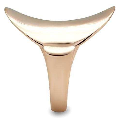 GL207 - IP Rose Gold(Ion Plating) Brass Ring with No Stone - Alamode - Flyclothing LLC