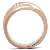 GL209 - IP Rose Gold(Ion Plating) Brass Ring with No Stone - Alamode - Flyclothing LLC