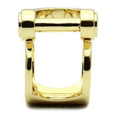 GL280 - IP Gold(Ion Plating) Brass Ring with No Stone - Alamode - Flyclothing LLC