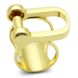 GL280 - IP Gold(Ion Plating) Brass Ring with No Stone - Alamode - Flyclothing LLC