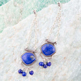 Go West Blue Lapis and Sterling Silver Drop Earrings - Barse Jewelry - Flyclothing LLC