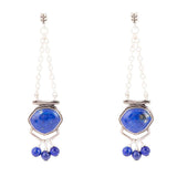 Go West Blue Lapis and Sterling Silver Drop Earrings - Barse Jewelry - Flyclothing LLC