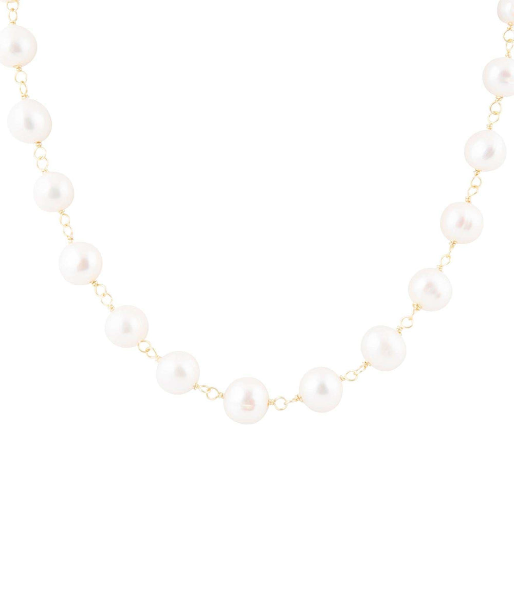 Golden Chain and White Pearl Necklaces - Barse Jewelry - Flyclothing LLC