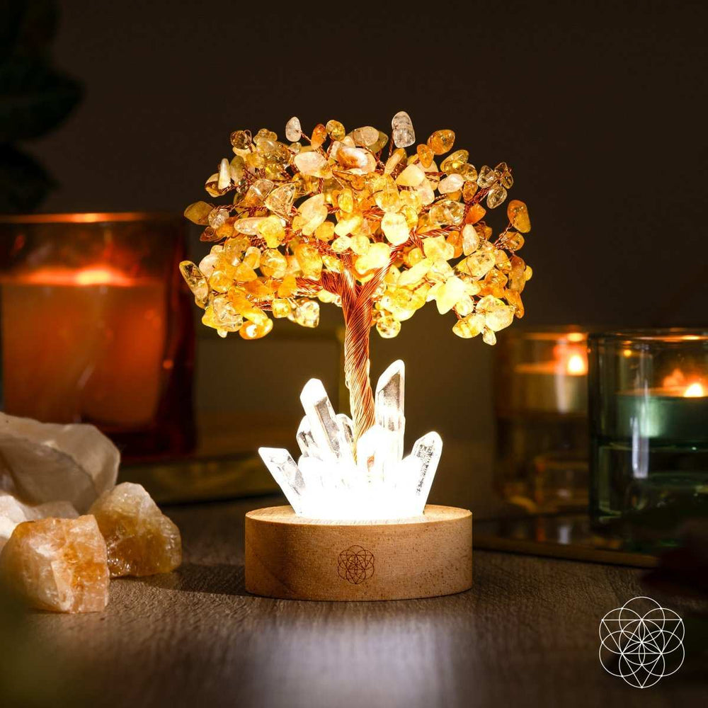 Golden Lamp of Wealth - Citrine Tree - Conscious Items - Flyclothing LLC