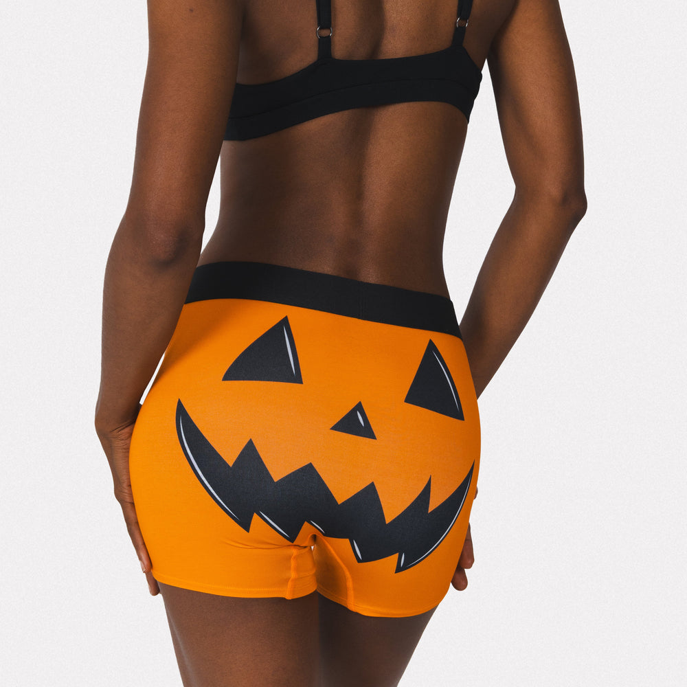 The Good Gourd | Jack O Lantern Women’s Boxers - Shinesty - Flyclothing LLC
