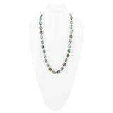 Green African Turquoise Slip On Sterling Silver Necklace - Barse Jewelry - Flyclothing LLC