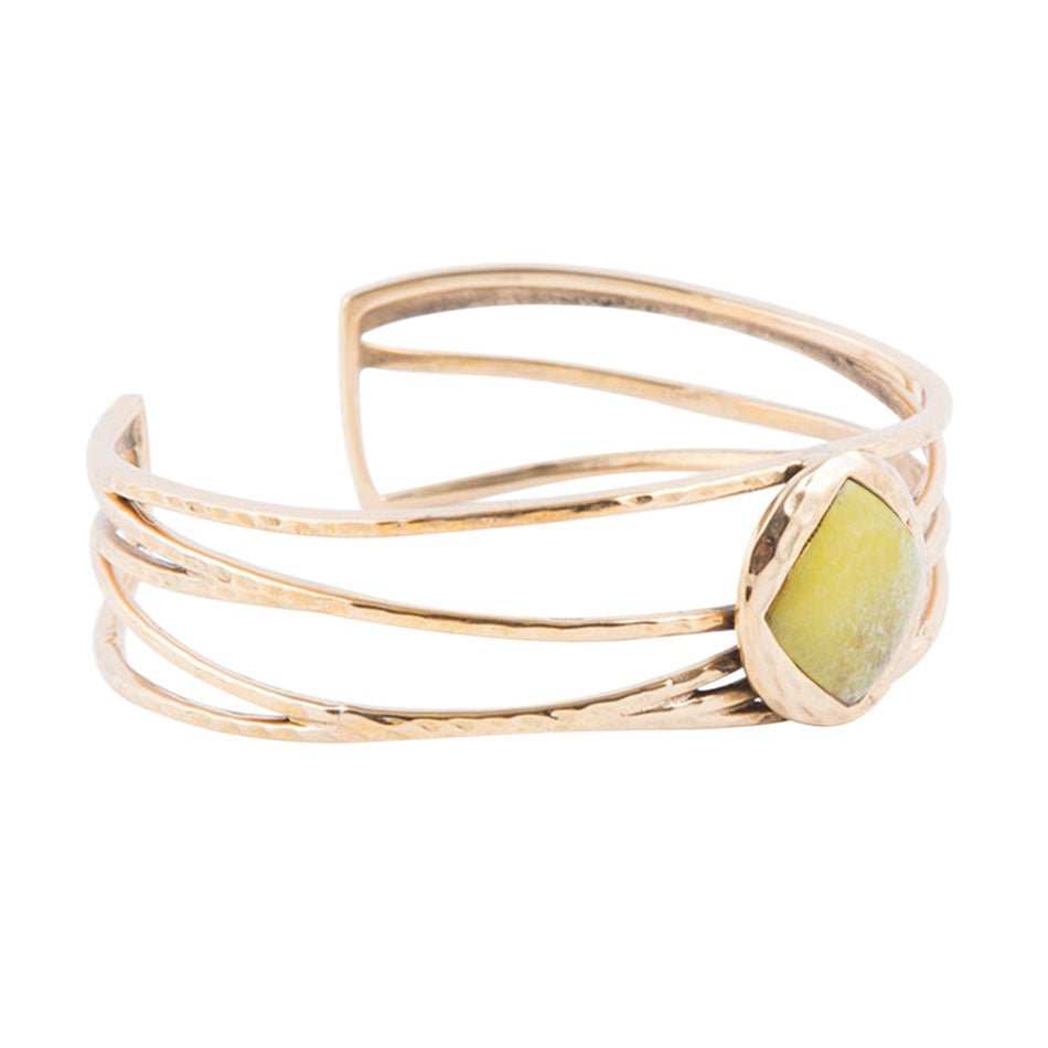 Green Jasper Cuff Bracelet - Barse Jewelry - Flyclothing LLC