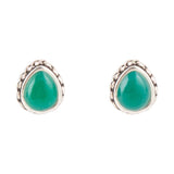 Green Onyx Teardrop Post Earrings - Barse Jewelry - Flyclothing LLC