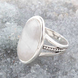 Grey Quartz and Sterling Silver Oval Ring - Barse Jewelry - Flyclothing LLC