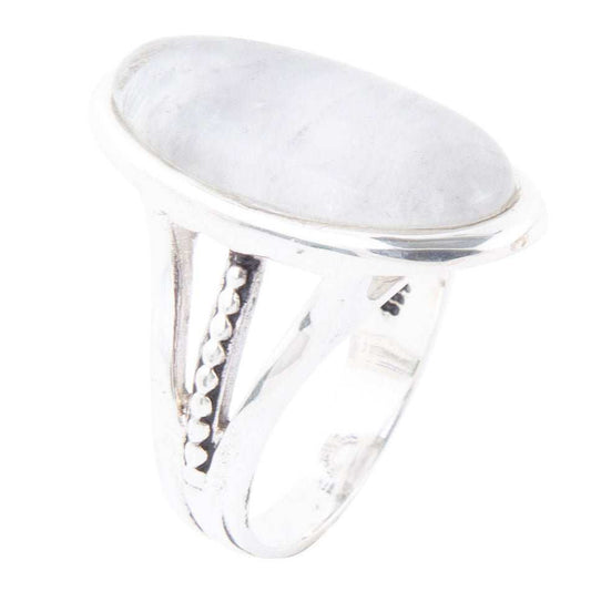 Grey Quartz and Sterling Silver Oval Ring - Barse Jewelry - Flyclothing LLC