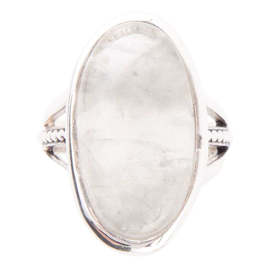 Grey Quartz and Sterling Silver Oval Ring - Barse Jewelry - Flyclothing LLC