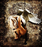 Black Market Art Company Grunge Angel Print - Black Market Art Company - Flyclothing LLC