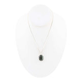 Hammered Green Seraphinite and Sterling Silver Pendant Necklace - Barse Jewelry - Flyclothing LLC
