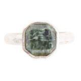 Hammered Green Seraphinite Sterling Silver Ring - Barse Jewelry - Flyclothing LLC