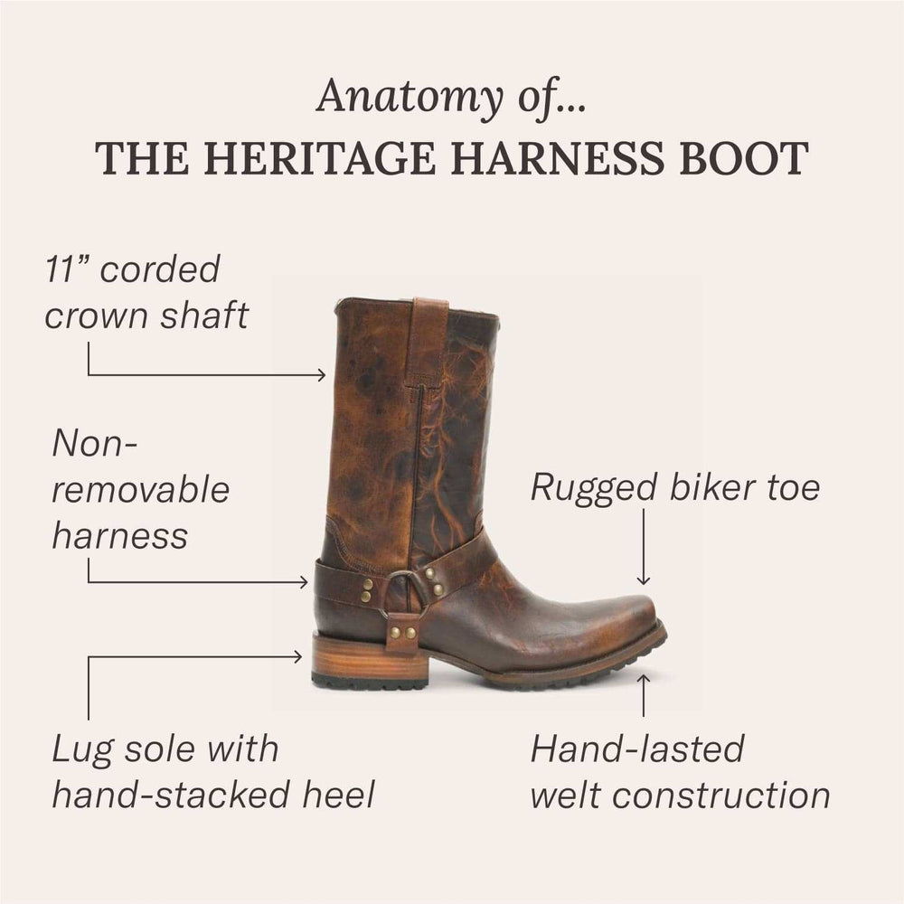 Stetson Heritage Harness Boots - Stetson - Flyclothing LLC