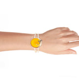 Honey Bee Yellow Agate Golden Cuff Bracelet - Barse Jewelry - Flyclothing LLC
