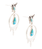 Honey Blue Turquoise Sterling Silver Drop Earrings - Barse Jewelry - Flyclothing LLC