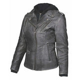 Stella - Ladies 3-in-1 Leather Jacket - Unik Just for Bikers - Flyclothing LLC