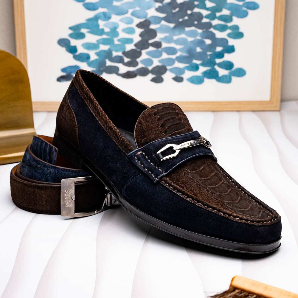 Hugo Brown / Navy - Marco Di Milano - Flyclothing LLC