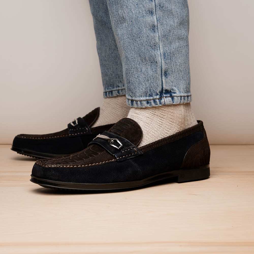 Hugo Brown / Navy - Marco Di Milano - Flyclothing LLC