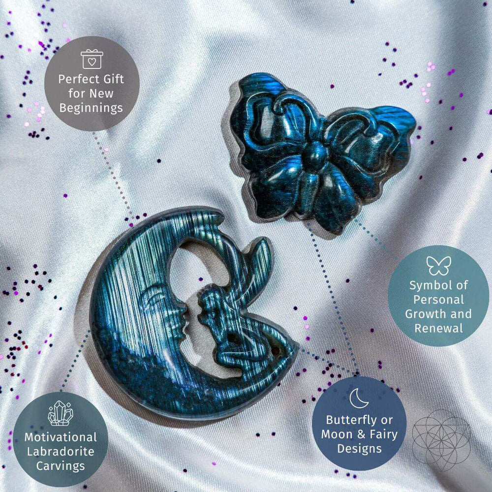 I Am Reborn - Labradorite Carving of Transformation - Conscious Items - Flyclothing LLC