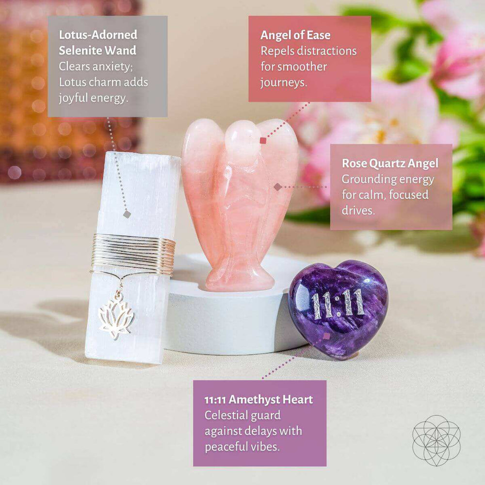 I Am Very Lucky - 11:11 Blessed Car Crystal Kit - Conscious Items - Flyclothing LLC