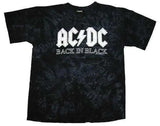 ACDC Tie-Die Back In Black T-Shirt - ACDC - Flyclothing LLC