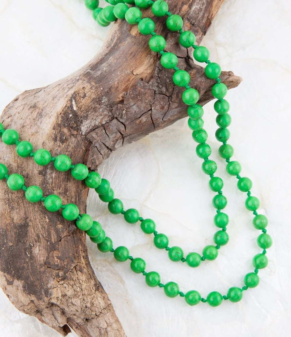 Immeasurable Green Magnesite Wrap Necklace - Barse Jewelry - Flyclothing LLC