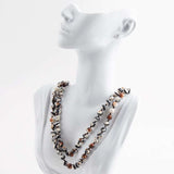 Immeasurable Jasper Black and White Wrap Necklace - Barse Jewelry - Flyclothing LLC