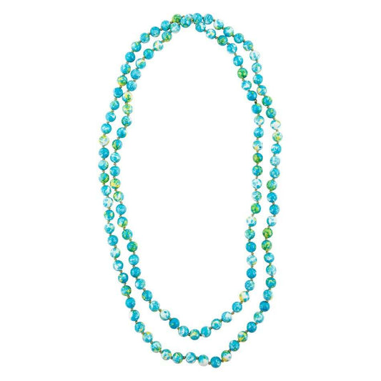 Immeasurable Ocean jade Blue Knotted Necklace - Barse Jewelry - Flyclothing LLC