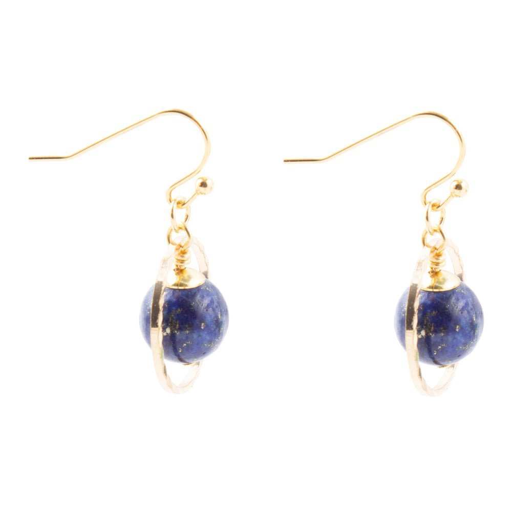 In The Loop Lapis Earrings - Barse Jewelry - Flyclothing LLC