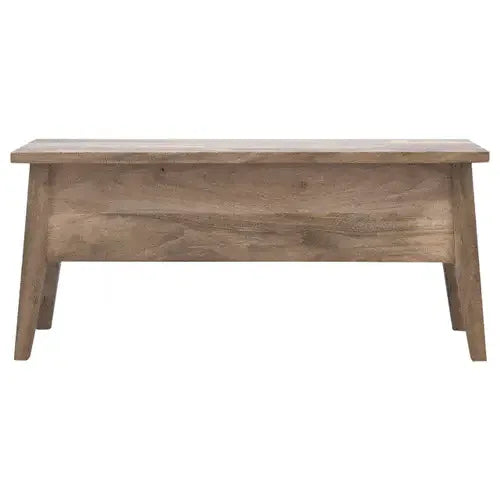 Solid Wood Lid Up Storage Bench - Artisan Furniture - Flyclothing LLC
