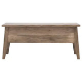 Solid Wood Lid Up Storage Bench - Artisan Furniture - Flyclothing LLC