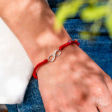 Infinite Prosperity - Eight-Strand Red String Bracelet - Conscious Items - Flyclothing LLC