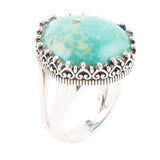 Intricate Green Turquoise and Sterling Silver Ring - Barse Jewelry - Flyclothing LLC