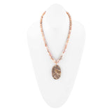 Jasper Slab in Pink Necklace - Barse Jewelry - Flyclothing LLC