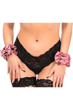 Daisy Corsets Kitten Collection Dusty Rose Velvet Wristlets (Set of 2) - Daisy Corsets - Flyclothing LLC