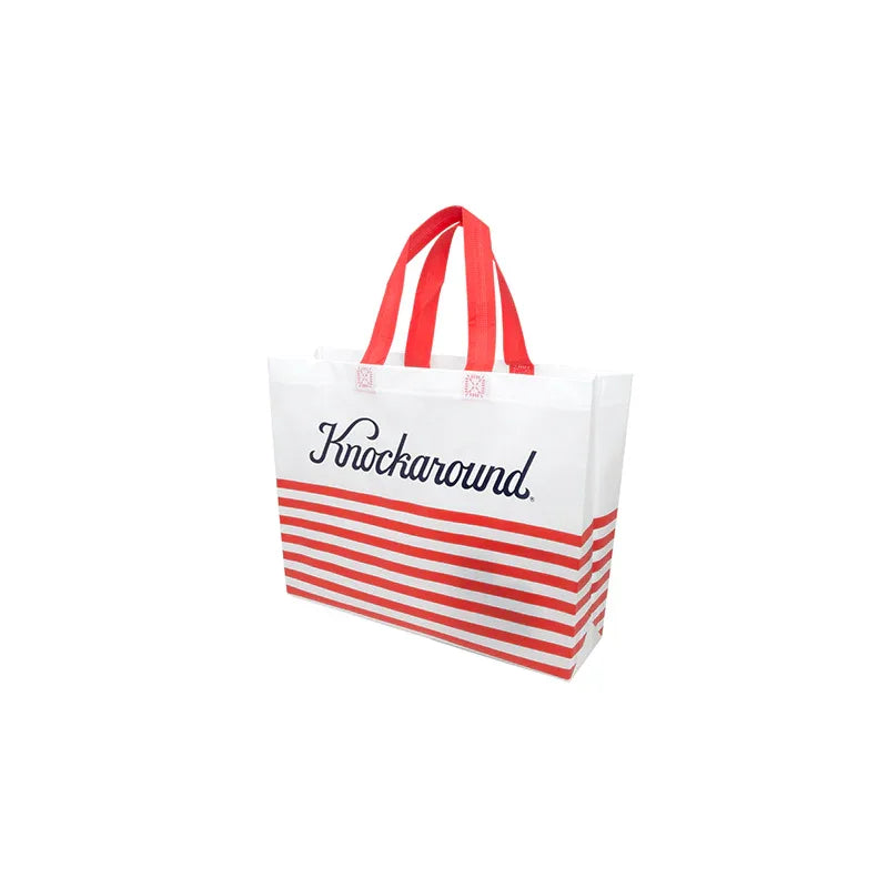 Knockaround Tote Bag - Red Striped - Knockaround - Flyclothing LLC