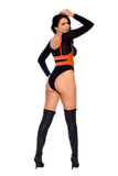 Elegant Moments Orange Leather Harness L3206 - Elegant Moments - Flyclothing LLC