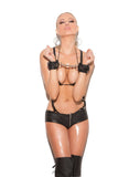Elegant Moments Black Fur Lined Wrist Restraints L9064 - Elegant Moments - Flyclothing LLC