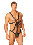 Elegant Moments Black Harness W/Attached Pouch L9132 - Elegant Moments - Flyclothing LLC