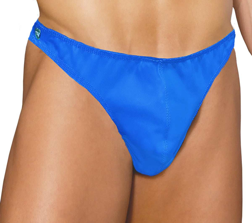 Elegant Moments Blue Men's Thong W Side Snaps L9864 - Elegant Moments - Flyclothing LLC