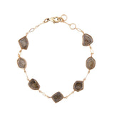 Labradorite and Bronze Line Bracelet - Barse Jewelry - Flyclothing LLC