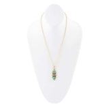 Labradorite and Turquoise Pendant Necklace - Barse Jewelry - Flyclothing LLC