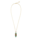 Labradorite and Turquoise Pendant Necklace - Barse Jewelry - Flyclothing LLC