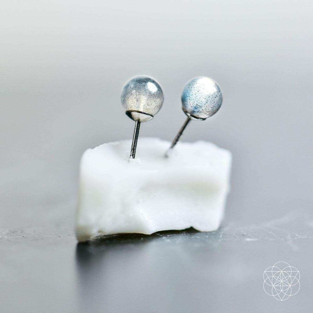 Labradorite Stabilization Earrings - Conscious Items - Flyclothing LLC