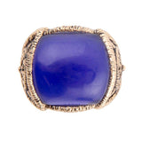Lace Blue Agate Golden Statement Ring - Barse Jewelry - Flyclothing LLC