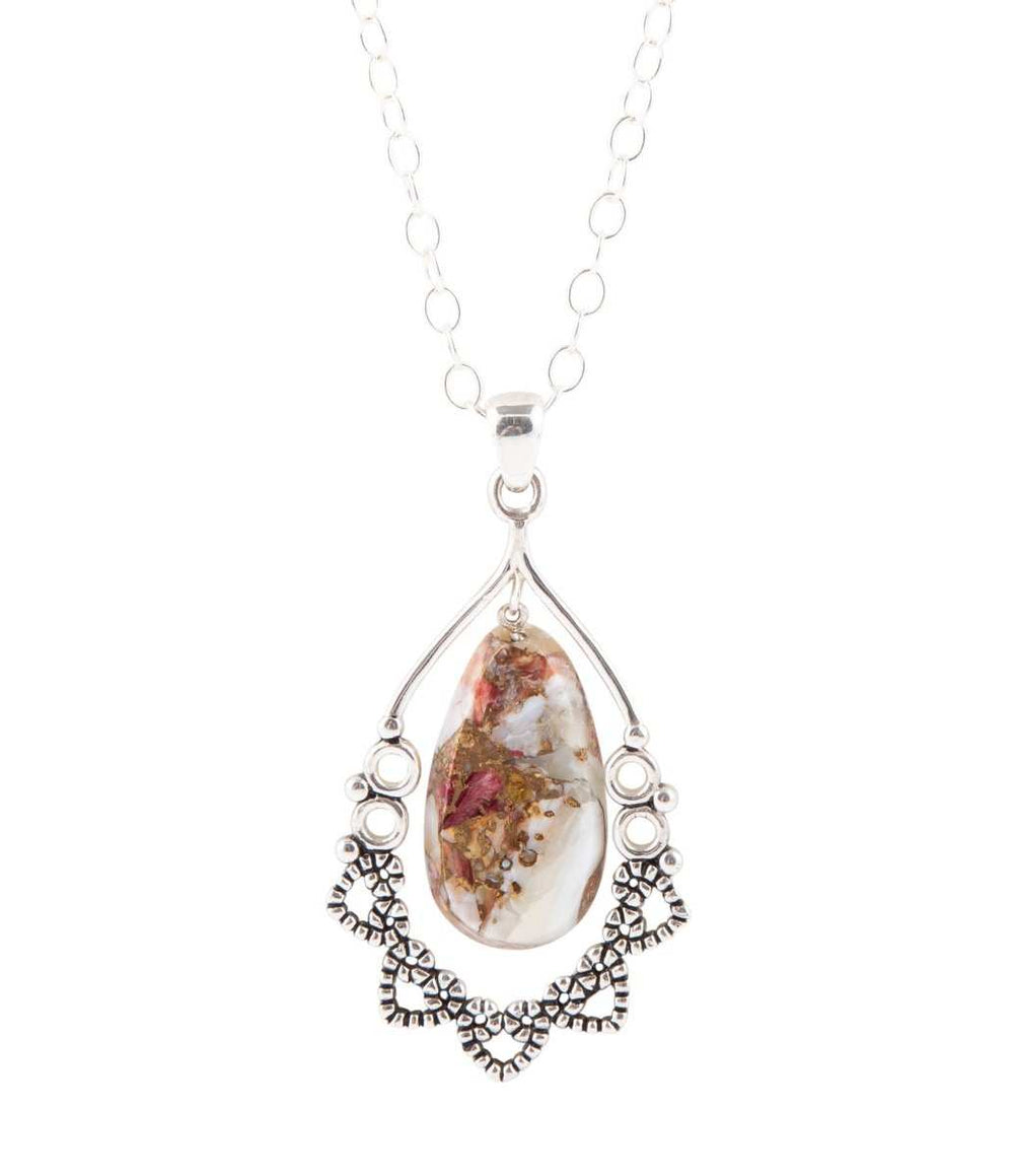 Lace Purple Matrix Pendant Necklace - Barse Jewelry - Flyclothing LLC