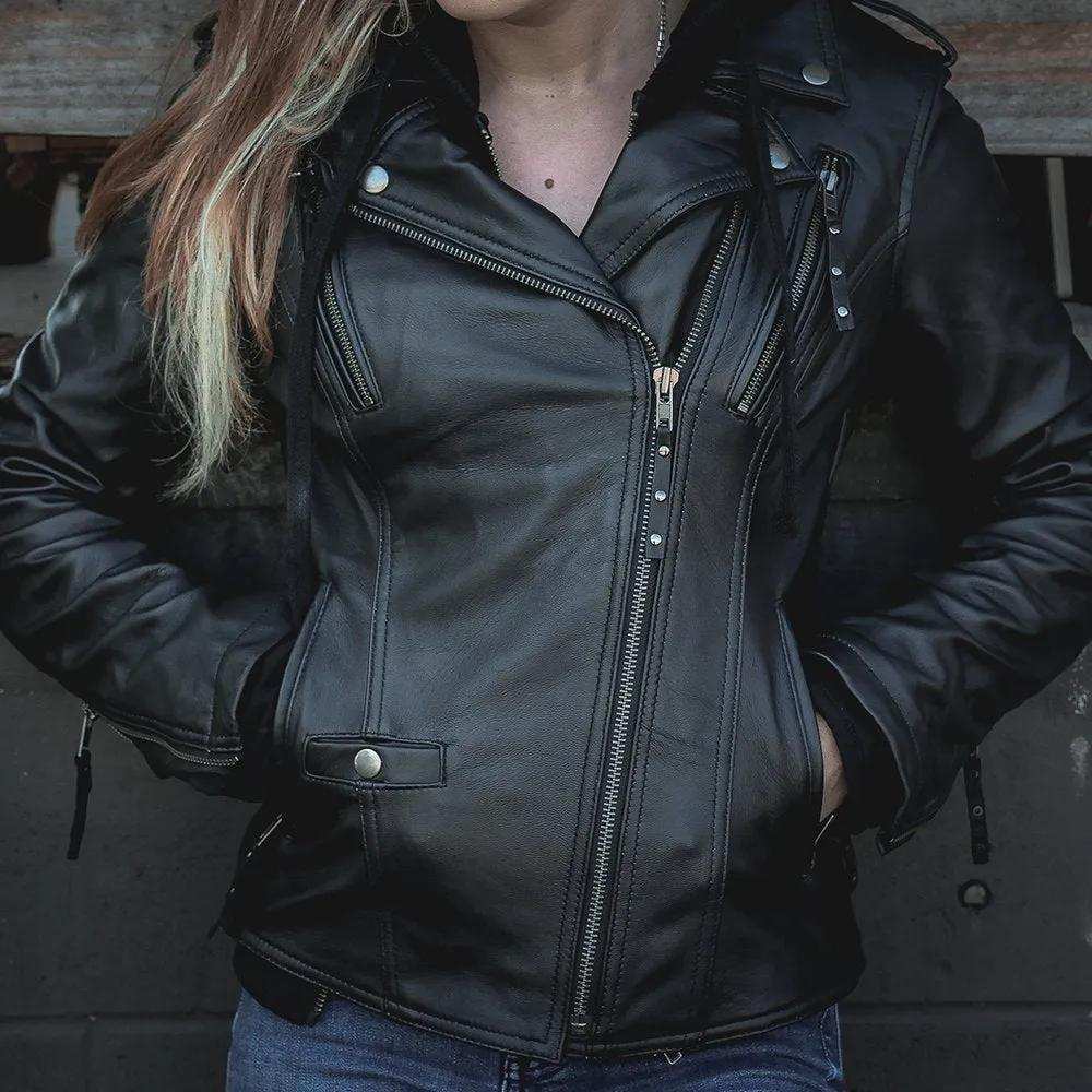 Cher - Ladies 3-in-1 Leather Jacket - Unik Just for Bikers - Flyclothing LLC